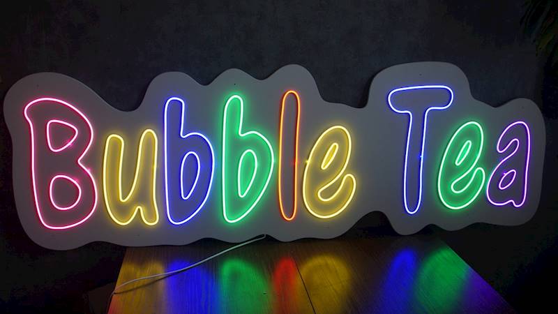 neon zewnętrzny Bubble Tea 210x68cm