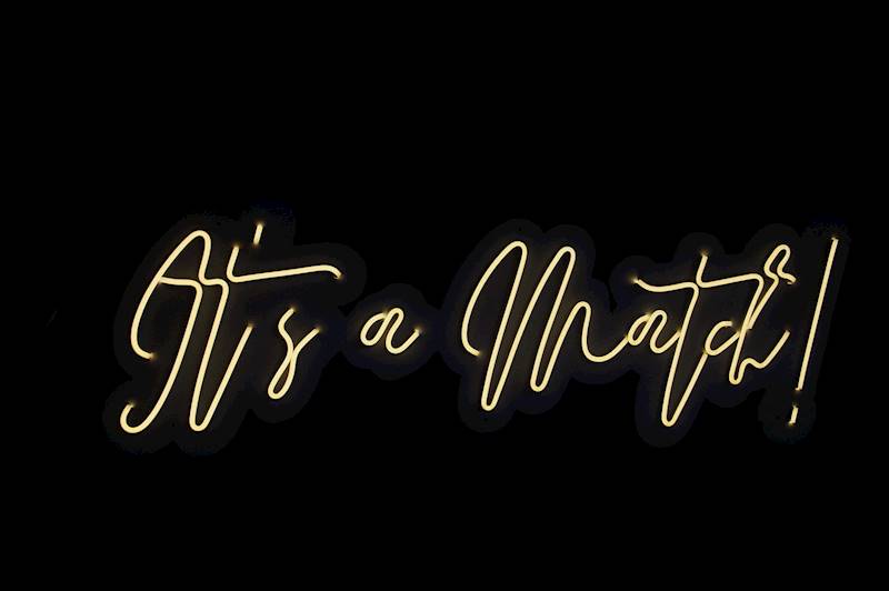 neon It's a Match 90x30cm