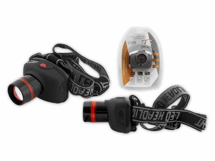 Latarka czołowa 3W cree zoom