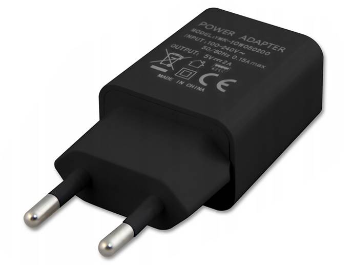 Zasilacz wtyczkowy 5V 1A USB czarny