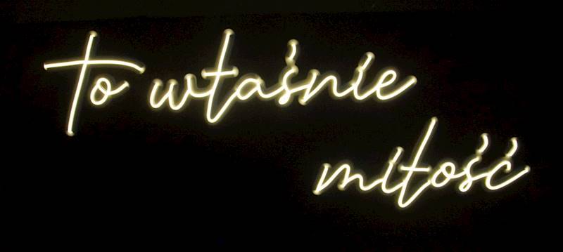 neon To własnie miłość 100x50 cm 