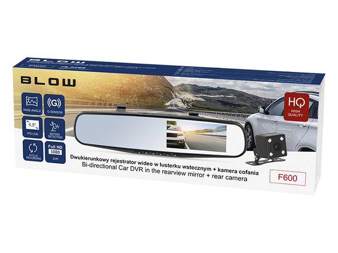 Rejestrator video BLACKBOX DVR F600BLOW -lusterko
