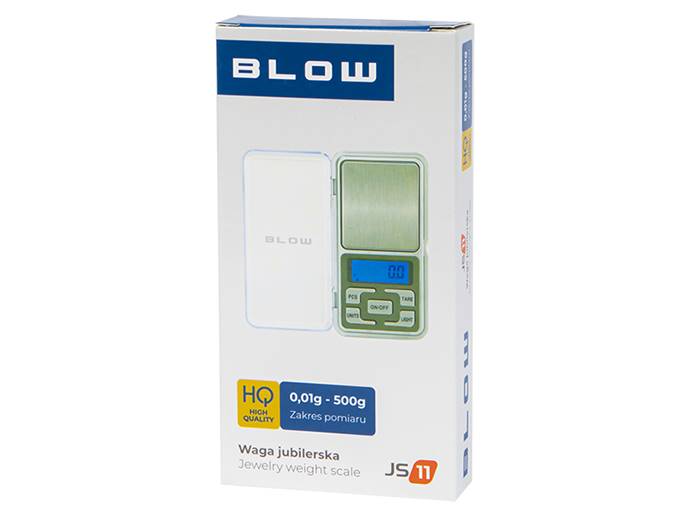 Waga jubilerska 500g 0,01g srebrna