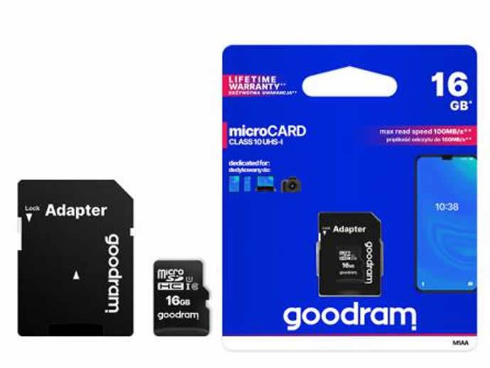 Karta pamięci 16GB z adapterem