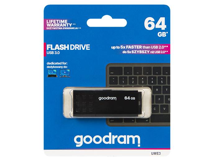 Pendrive USB 3.0 64GB czarny