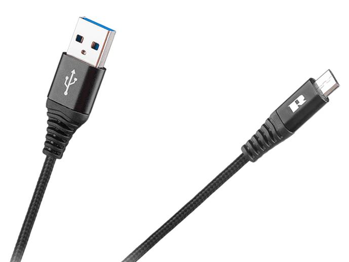 Kabel USB-USB micro REBEL 50cm czarny