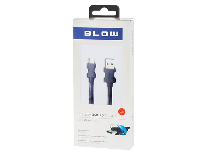 Przyłącze USB 3.0A - USB-c 2m czarne