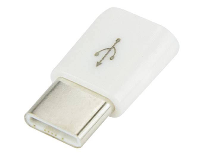 Adapter USB gniazdo microUSB wtyk USB-C