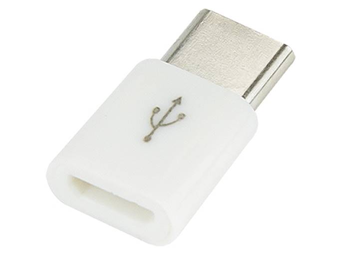 Adapter USB gniazdo microUSB wtyk USB-C