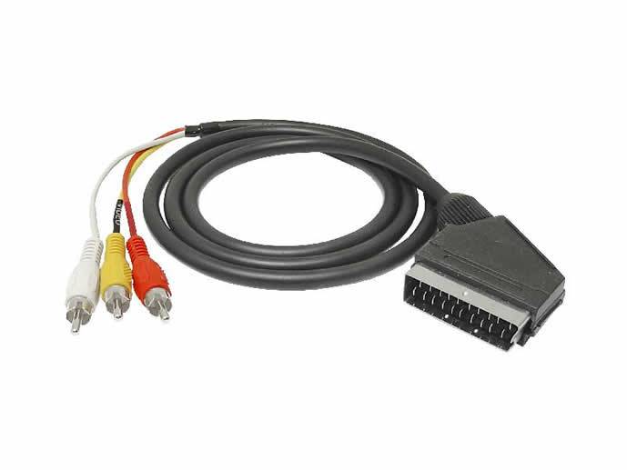 Kabel Euro-3RCA 1.2m