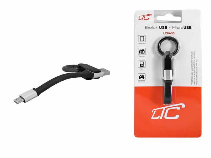Kabel USB-microUSb brelok