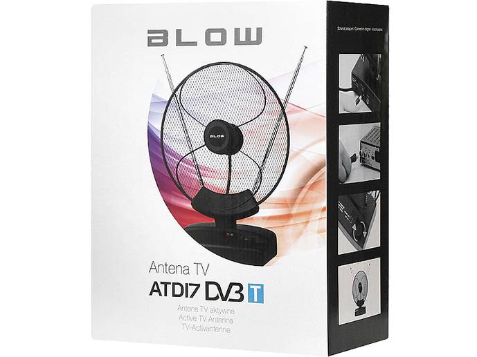 Antena DVB-T wewnętrzna ATD17 aktywna