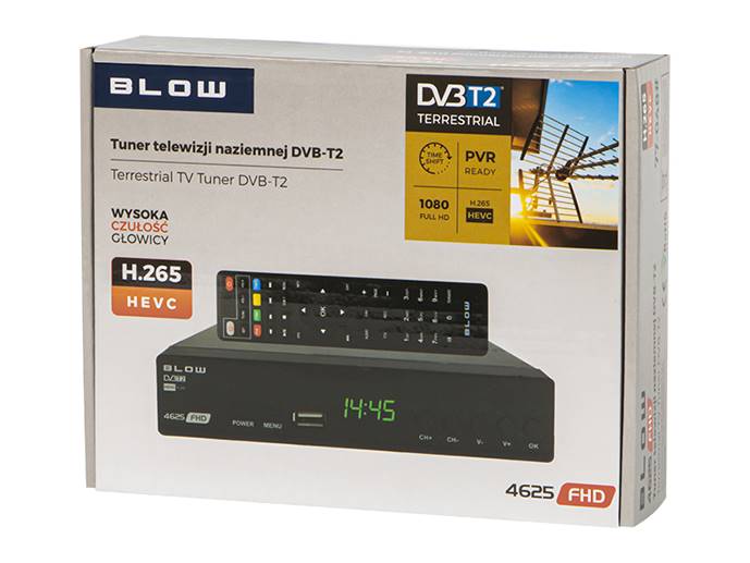 Tuner dekoder DVB-T2 BLOW 4625FHD H.265