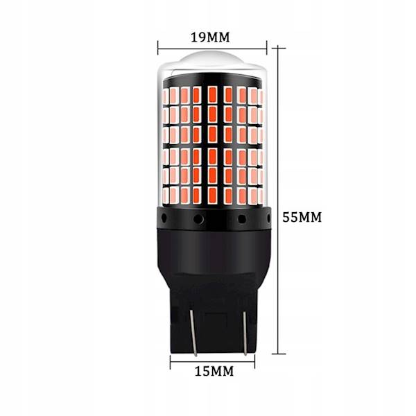 LED W21/5W dwuwłóknowa 144 BIAŁA CANBUS