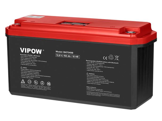 Akumulator żelowy LiFePO4 bluetooth 150ah