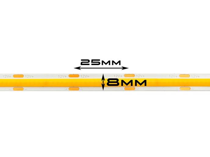 Taśma LED COB 12V 10w/m ip20 biała dzienna