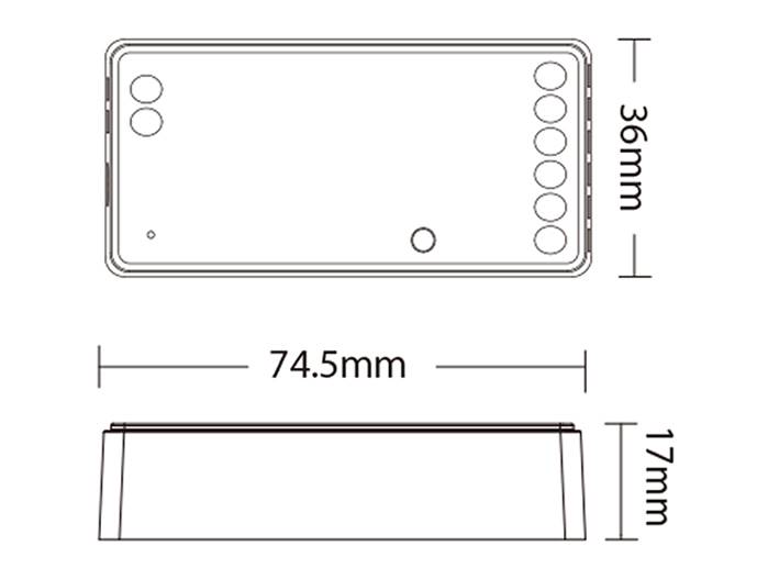 sterownik 3w1 do taśm cyfrowych mono/rgb/rgbw 