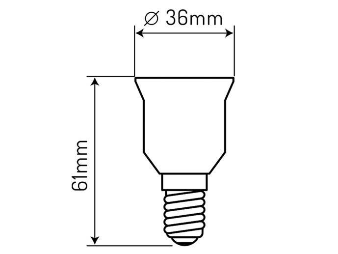 Adapter przejściówka E14/E27