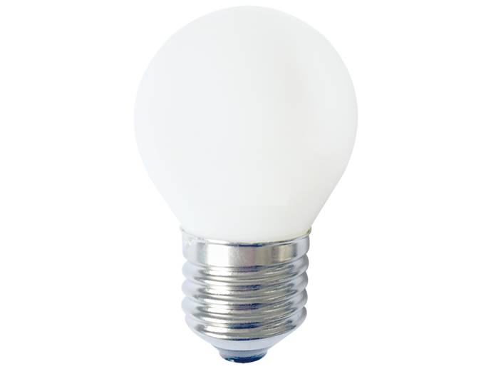 Żarówka LED E27 6W Kulka b.ciepły biała filament