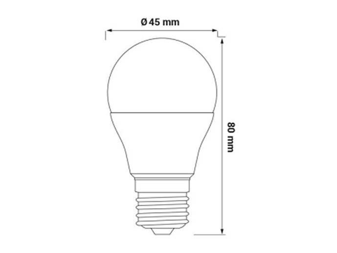 Żarówka LEd E14 4,9W b.dzienny kulka g45
