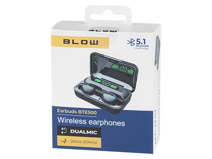 Słuchawki BTE500 BLACK Earbuds
