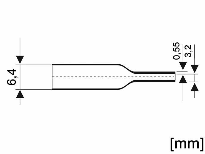 N.RURKA TERMOKURCZLIWA 6.4/3.2 mm TRANSP