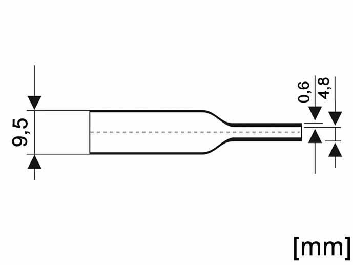 N.RURKA TERMOKURCZLIWA 9.5/4.8 mm TRANSP
