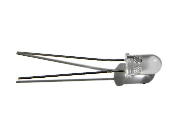 Dioda LED 5mm biała zimna 12V clear