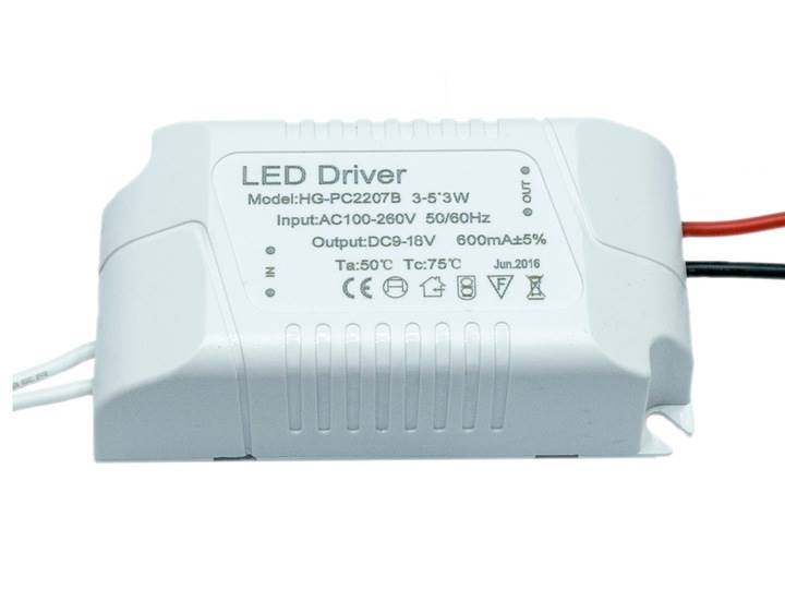 Zasialcz driver 600mA 9-17V 3-5*3w max 15W