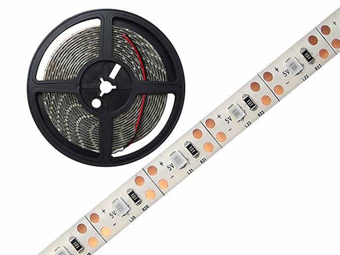 TAŚMA LED 5V ODCINEK 1 m zielona  IP65 2835