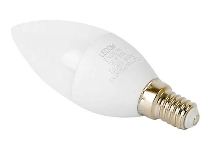 Żarówka LEd E14 8W b.ciepły świeca