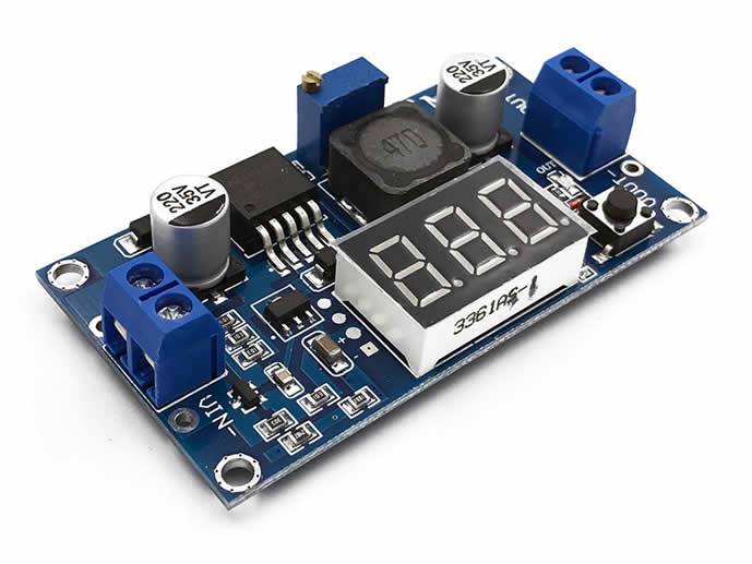 Przetwornica DC DC LM2596S 2,5-35V z wyświetlaczem