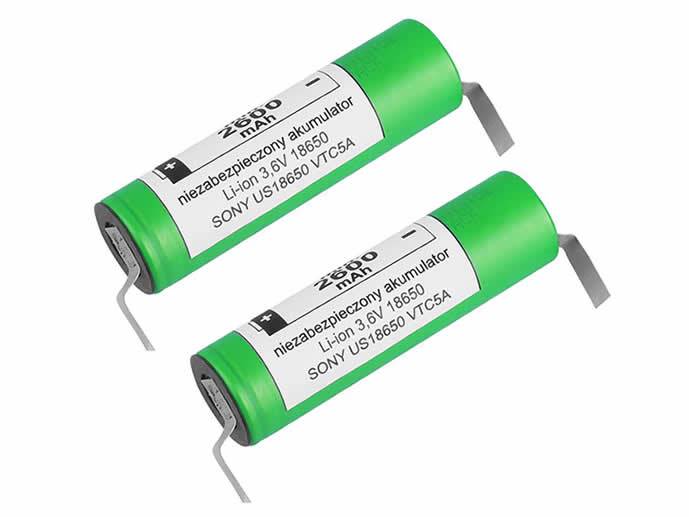 Akumulator 18650 li-on 2600mAh Sony/Murata 2sztuki