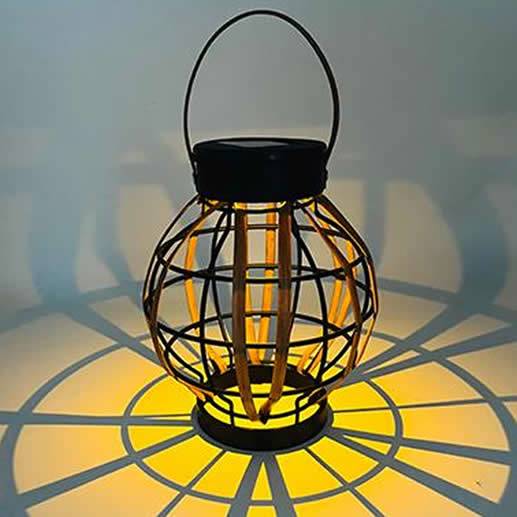 Lampa solarna ogrodowa koszyk