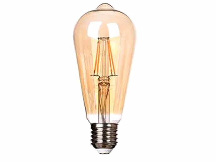 Żarówka E27 filament ST64 2200k