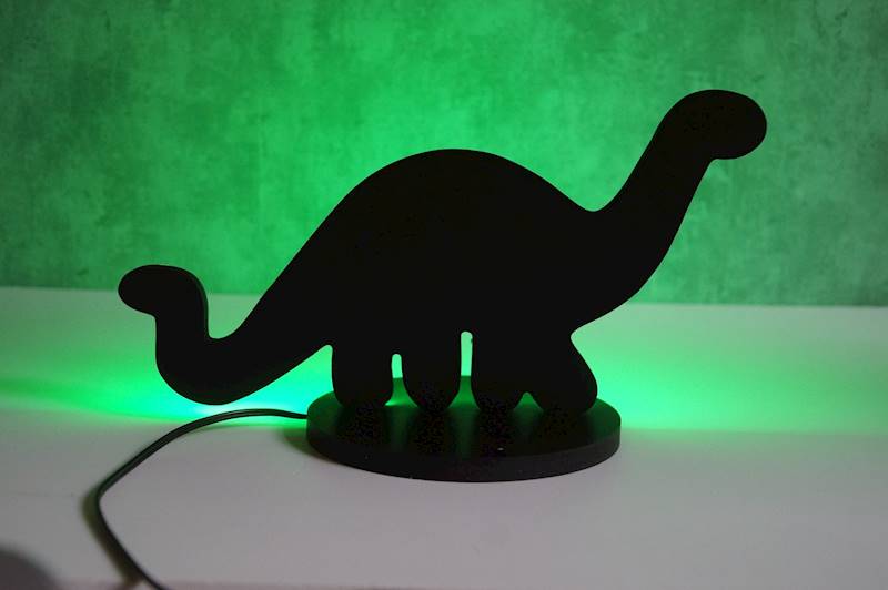 neon stojący Dinozaur 28x15 cm 