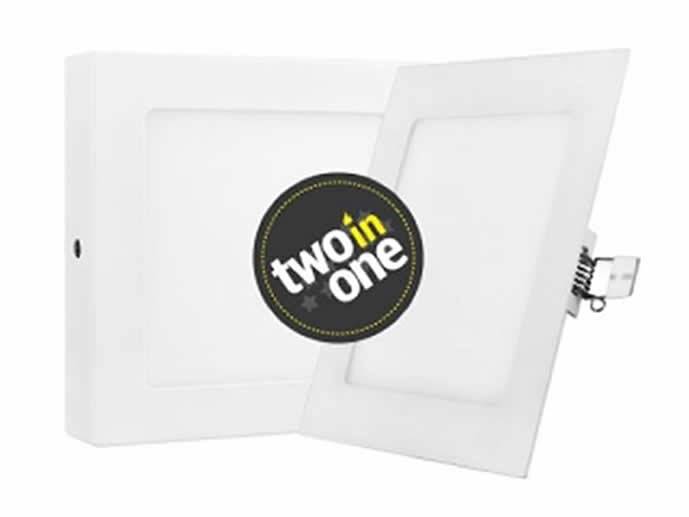 PANEL LED KWADRAT NAT+WP 2W1 12W B.DZENNY