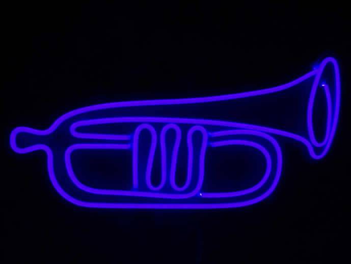 neon Trąbka 40x22cm PCV