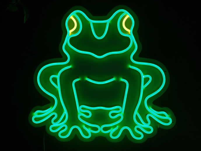 neon Żaba 40x37cm 