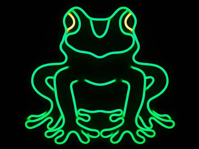 neon Żaba 40x37cm 