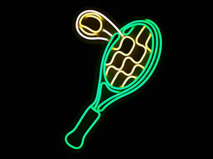neon Rakietka tenisowa 40x27cm