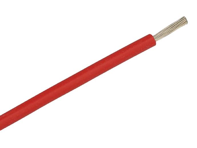 Przewód; SIF 1,5mm2 czerwony 1 żyła linka silikon