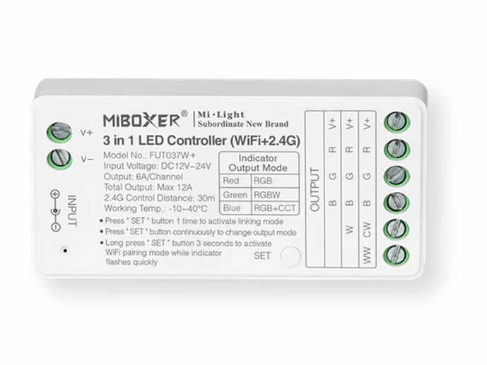 Sterownik RGB RGBW RGB-CCT WI-FI 