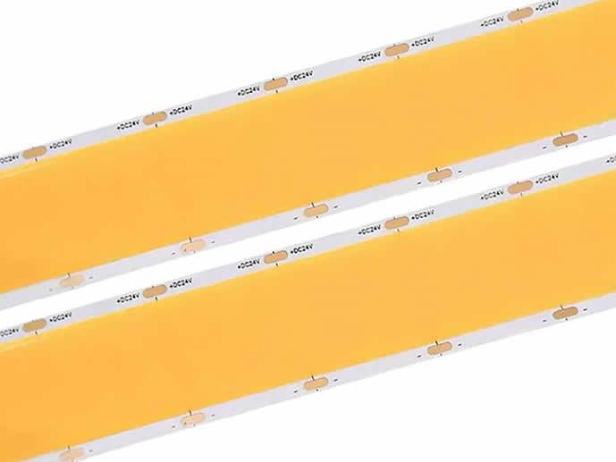 Taśma LED COB 24V 27w/m 30mm b.ciepły 1m