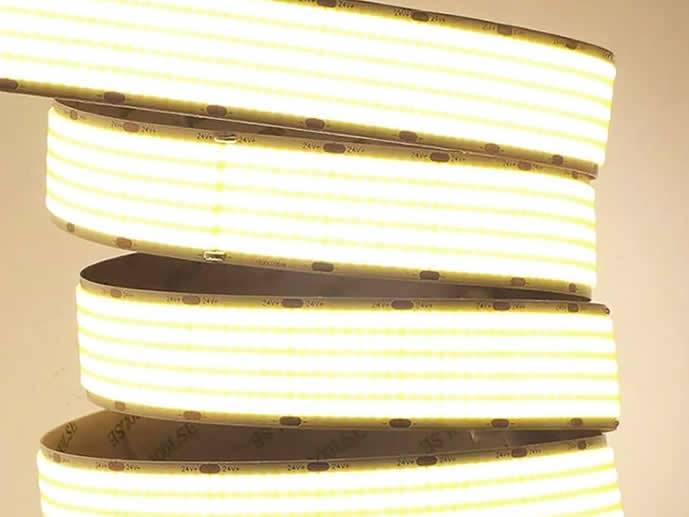 Taśma LED COB 24V 27w/m 30mm b.ciepły 1m