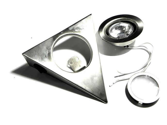 OPRAWA TRÓJKĄTNA HLT STAL/INOX z włącznikiem
