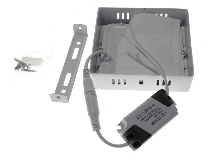 Panel LED natynkowy kwadrat 6w b.dzienny