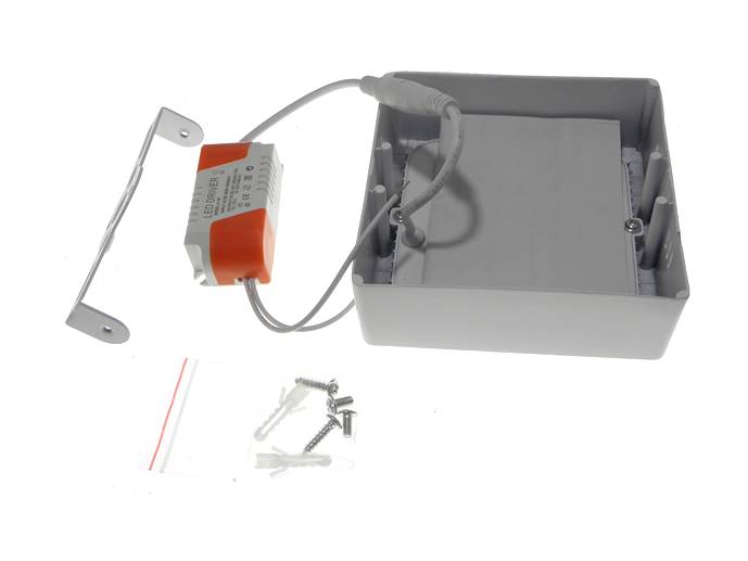 Panel led natynkowy kwadrat 6W ciepły 2700K