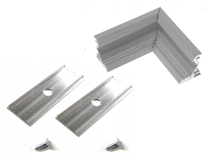 Profil do LED CORNER łącznik kąt 60 biały wewnetrz