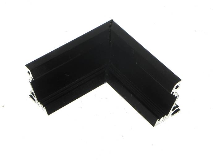 PROFIL do LED CORNER ŁĄCZNIK KĄT 60 czarny wewnętr